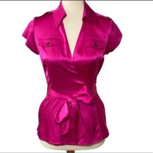 Diane von Furstenberg silk wrap top